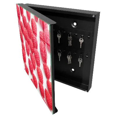 Pink raspberries Wall mounted key box
