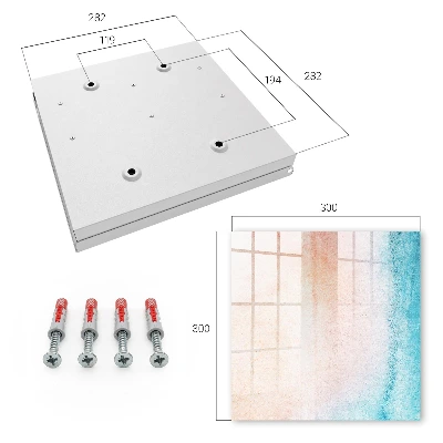 Pastel texture Wall mounted key box