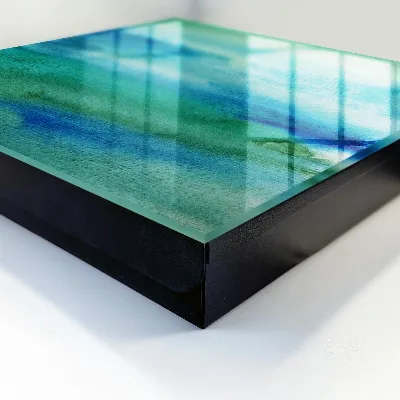 Watercolor blue Key box for wall