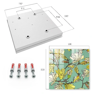 Vibrant nature Wall mounted key box