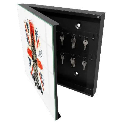 British symbol Wall mounted key box