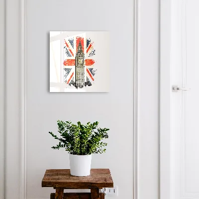 British symbol Wall mounted key box