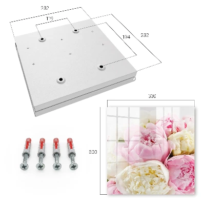 Pastel flowers Key cabinet