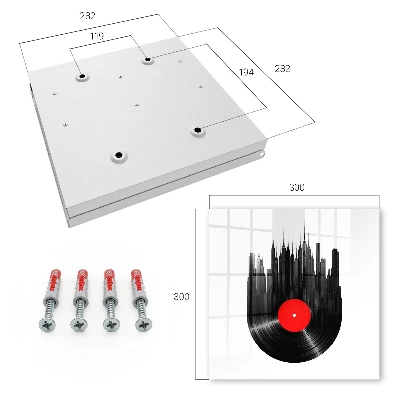 Music of the city Wall mounted key box