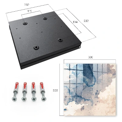 Watercolor splashes Key cabinet