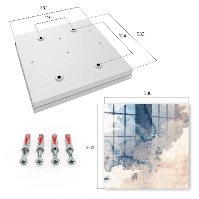 Watercolor splashes Key cabinet