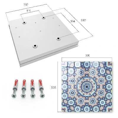Oriental mosaic Key box for wall