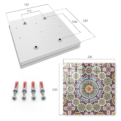 Mosaic pattern Wall mounted key box