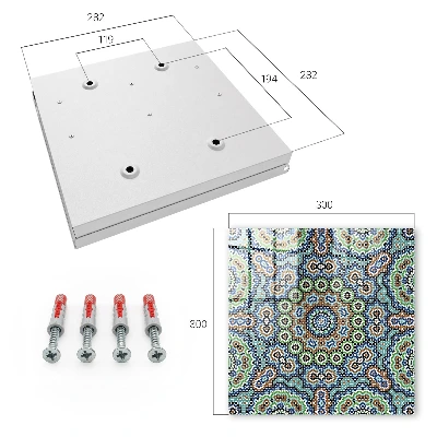 Colorful mosaic Key cabinet