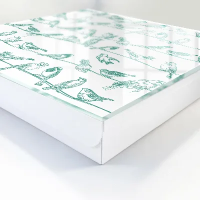 Birds on branches Key box for wall
