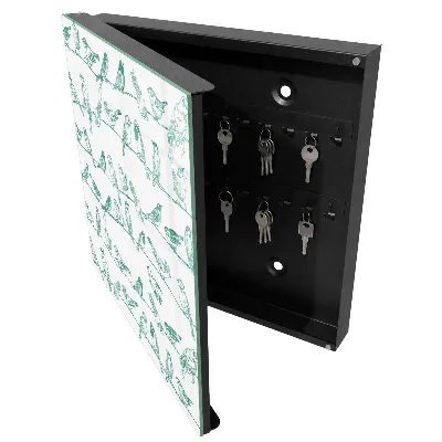 Birds on branches Key box for wall