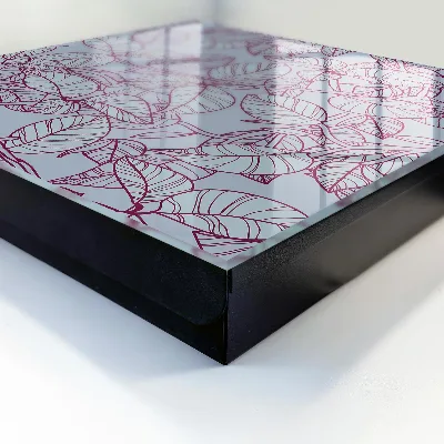 Burgundy leaves Wall mounted key box