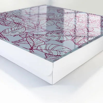 Burgundy leaves Wall mounted key box