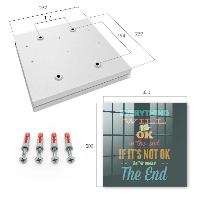 Positive message Key cabinet