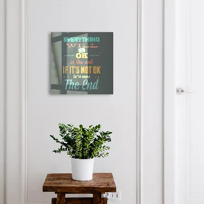 Positive message Key cabinet