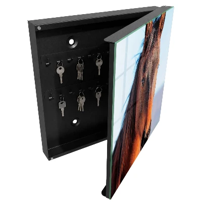 Horse portrait Key box for wall