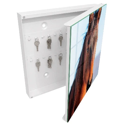 Horse portrait Key box for wall
