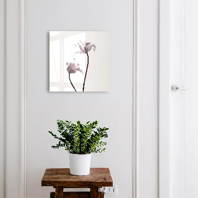 Minimalist flowers Wall mounted key box
