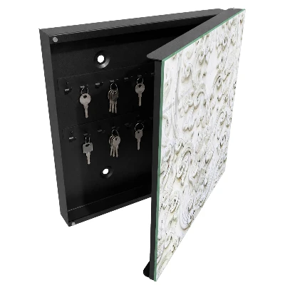 White ornaments Wall mounted key box