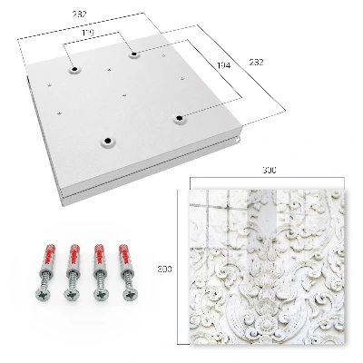 White ornaments Wall mounted key box