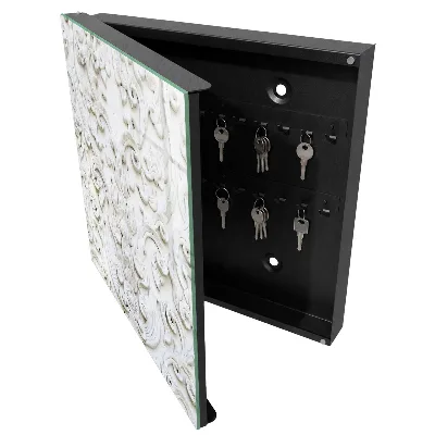 White ornaments Wall mounted key box