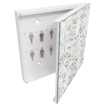 White ornaments Wall mounted key box