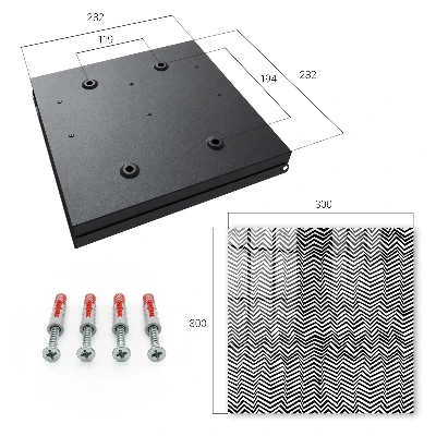 Dynamic zigzags Key cabinet