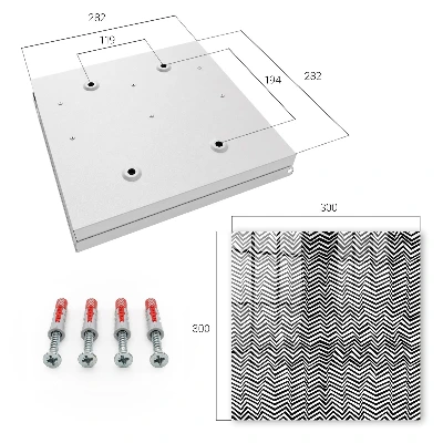 Dynamic zigzags Key cabinet