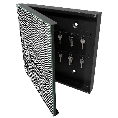 Dynamic zigzags Key cabinet