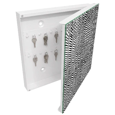Dynamic zigzags Key cabinet