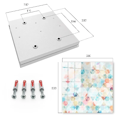 Geometric patterns Wall mounted key box