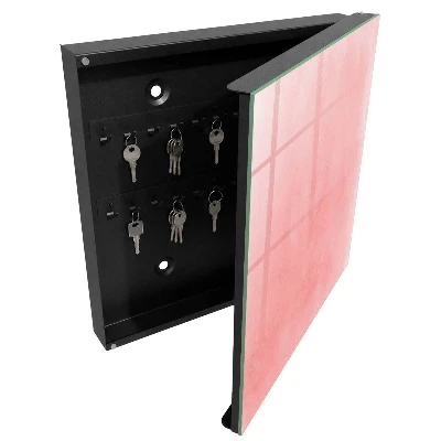 Pink background Key cabinet