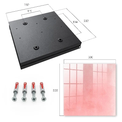 Pink background Key cabinet