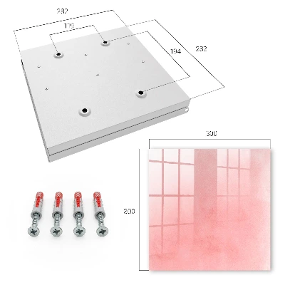 Pink background Key cabinet