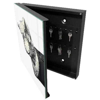 Key cabinet pocket watch style storage box