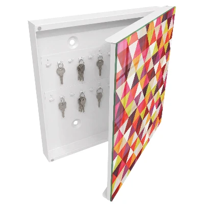 Colorful patterns Key box for wall