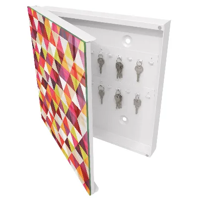 Colorful patterns Key box for wall