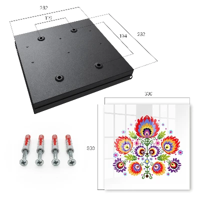 Folk flowers Key cabinet