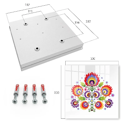 Folk flowers Key cabinet