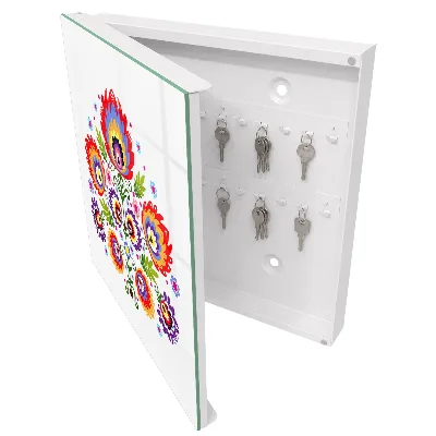 Folk flowers Key cabinet