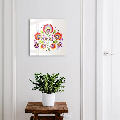 Folk flowers Key cabinet