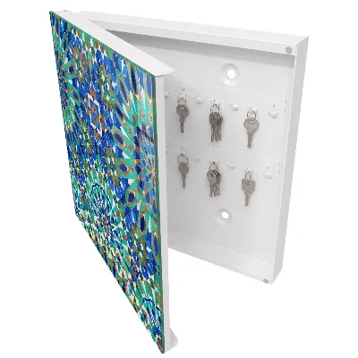 Geometric mosaic Wall mounted key box
