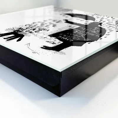 Black silhouette Key box for wall