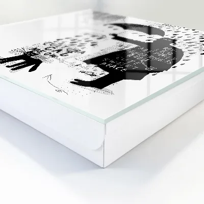 Black silhouette Key box for wall