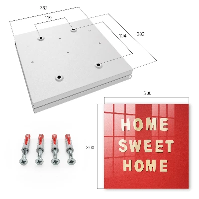 HOME SWEET HOME sign Key cabinet