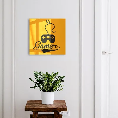 Gamepad and GAMER sign Wall mounted key box