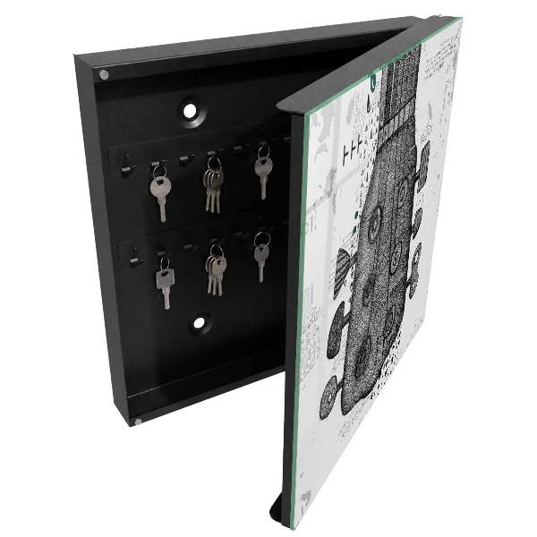 Guitar illustration Key box for wall