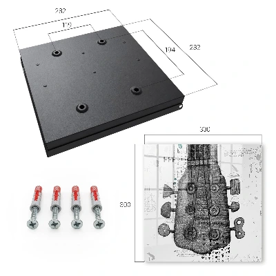 Guitar illustration Key box for wall