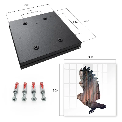 Forest bird Wall mounted key box
