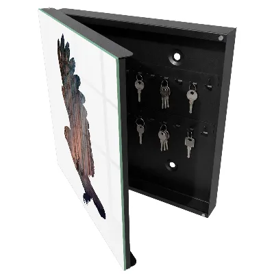 Forest bird Wall mounted key box